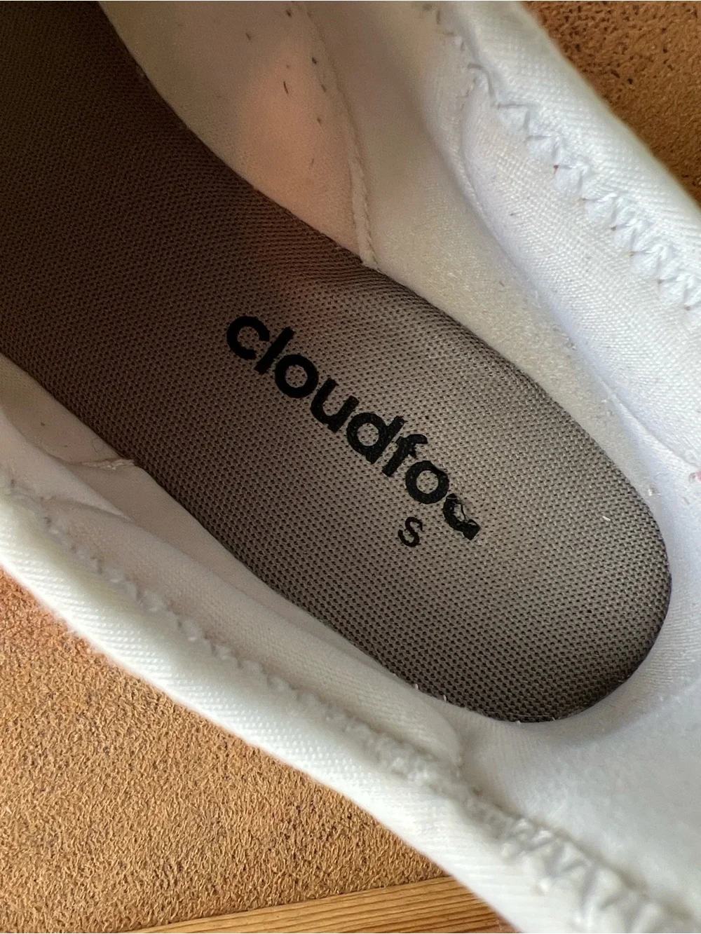 adidas White Slip-On Sneakers with Black Logo Strap. Size 6.5
